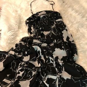 Gorgeous B&W floral maxi dress from The Limited